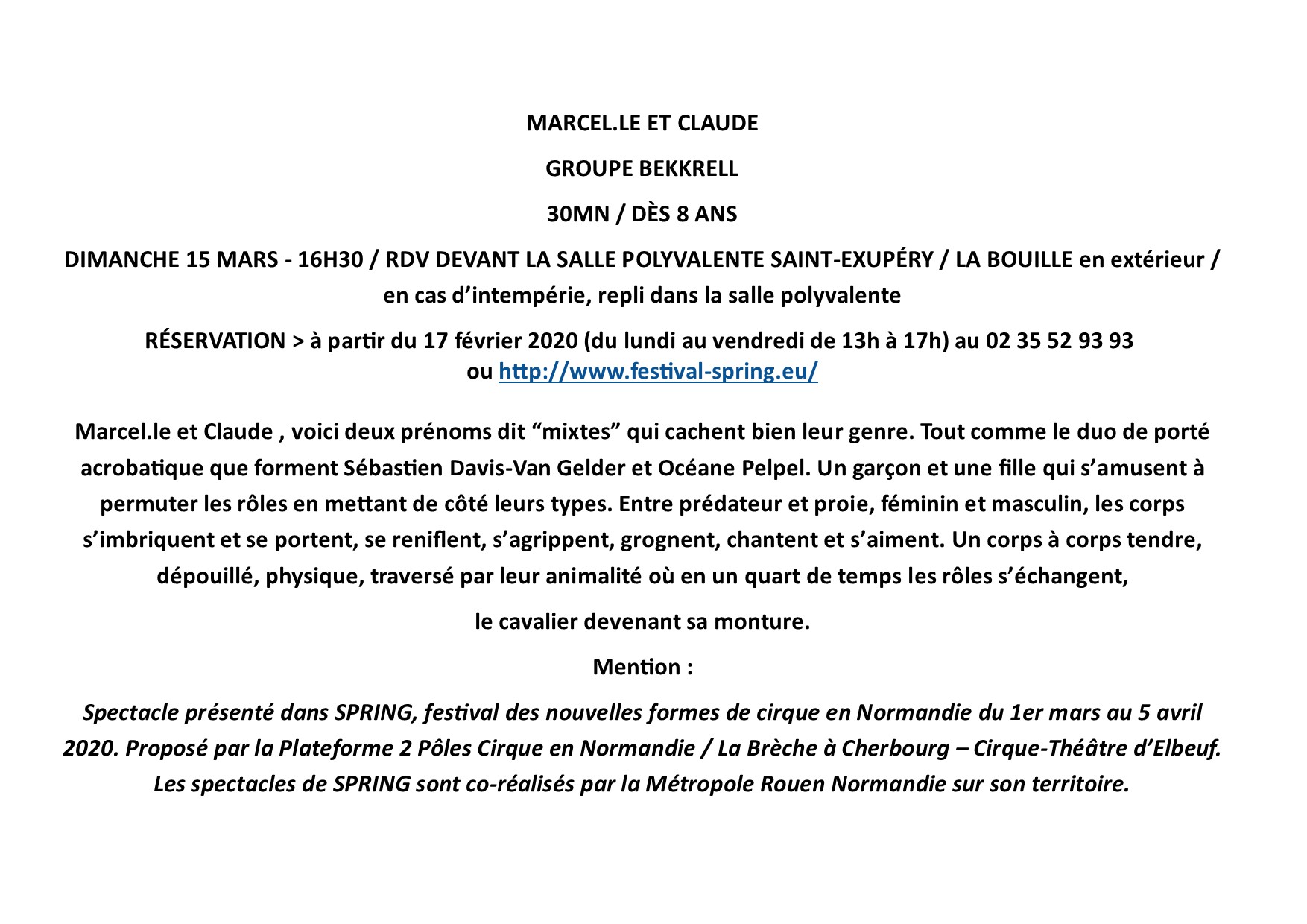 MARCEL.LE ET CLAUDE