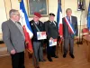 Nos 2 médaillés, le Maire et le Président des ACPG