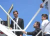 Clément sur la passerelle